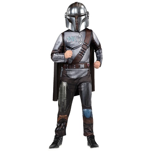 Jazwares Boys' The Mandalorian Light-up Costume - Size 4-6 - Gray : Target