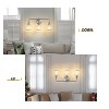 KAISITE 2 - Light Black and Gold Dimmable Bathroom Vanity Light with Globe Glass Shade - 3 of 4