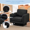 CENGHU 360-Degree Modern Swivel Accent Chair Set of 2, 30" W Teddy Round Armchair, Thick Padded Single Lounge Sofa, Comfy Barrel Chair - 4 of 4