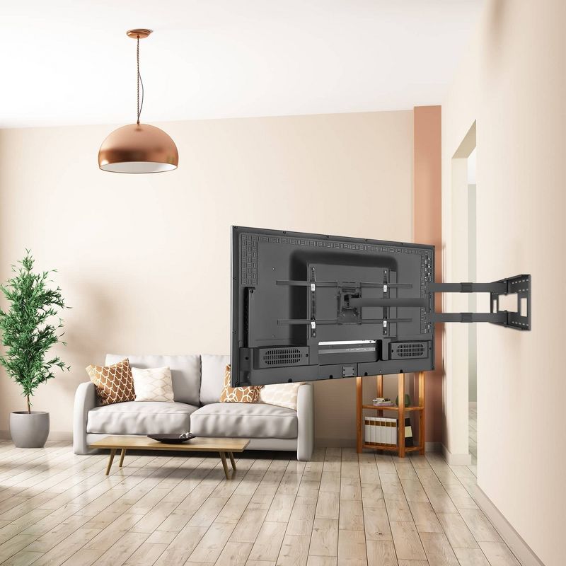 Mount-It! Long Arm TV Mount, Full Motion Wall Bracket with 40 Inch Extension Articulating Arm, Fits Screen Sizes 42 to 80 Inch, Holds up to 110 Lbs., 2 of 9
