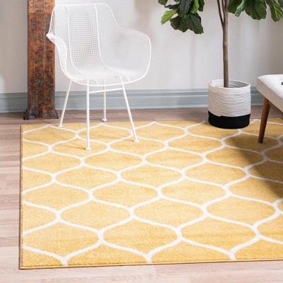 Unique Loom Trellis Frieze Rounded Trellis Indoor Woven Area Rug