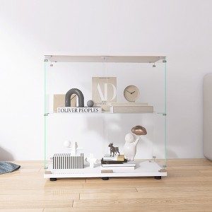 Vatros Glass Display Cabinet Curio Cabinets for Living Room - 1 of 4