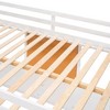 NicBex Full Size Bunk Bed with Desk Loft Bed Pine Frame Bed Frame with Writing Board, Lockers, Guardrails and Ladder, No Box Spring Required - 4 of 4