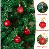 Joyfy Christmas Ornaments, Christmas Tree Decorations Indoor, 24 Pcs Red 1.6" Shatterproof Hanging Balls for Tree & Wreath Xmas Decor - 3 of 4