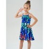 2Bunnies Girls' Shimmering Spaghetti Strap A-Line Sequin Dress - 4 of 4