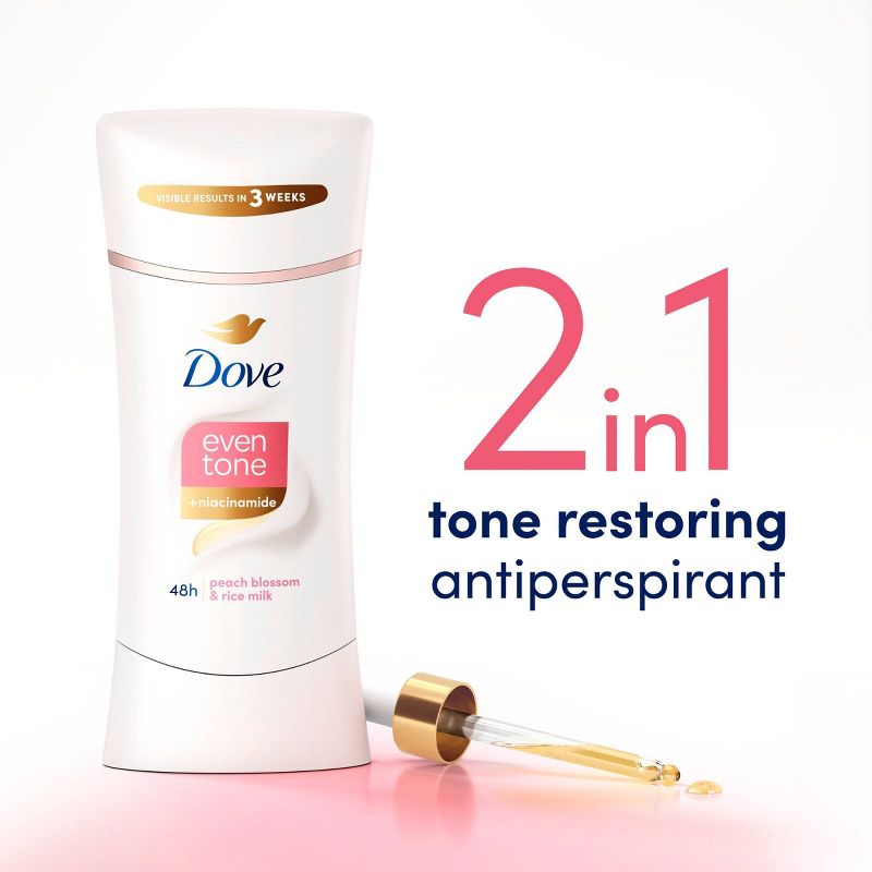 Dove Beauty Even Tone Rejuvenating Blossom 48-Hour Women&#39;s Antiperspirant &#38; Deodorant Stick - 2.6oz, 6 of 14