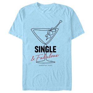 Men's Sex and the City Carrie Single and Fabulous T-Shirt - 1 of 4