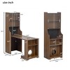 Modern TV Stand With Cat Scratcher Bed,Pet Friendly Furniture Pegboard Storage And Extendable Space–LAOTIES - 4 of 4