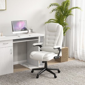 NicBex Adjustable Office Chair Modern PU Leather Massage Computer Chair with Armrests, 6 Vibration Points, Heating Function for Office, Study - 1 of 4