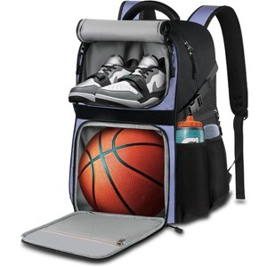 Basketball Bag Backpack with Separate Ball Pocket and Shoe Compartment, Large Capacity Sports Gym Bag - 1 of 4