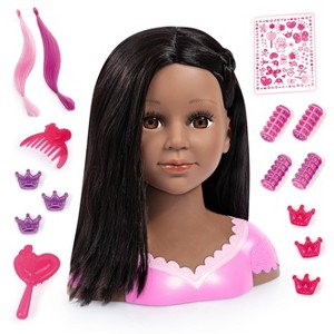 Charlene Super Model Deep Tan American Doll Head with make-up - 1 of 4