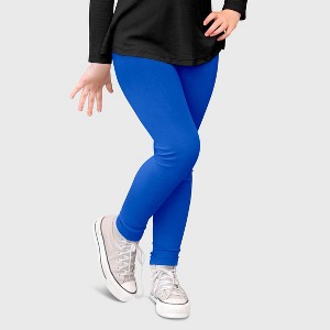 City Threads Girls 100% Cotton Leggings - USA-Made, Soft, Breathable & Sensory Friendly for Kids/Toddlers - 1 of 4