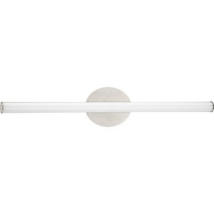 Progress Lighting Phase 3 LED Linear Vanity Light, 1-Light, Wall Light, Brushed Nickel, Acrylic Shade - 1 of 1