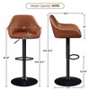 Yaheetech 2pcs Upholstered Adjustable Height, Swivel Bar Stools Set - 3 of 4