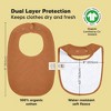 KeaBabies 8pk Organic Baby Bibs for Boy, Baby Drool Bib for Baby Boys and Girls, Newborn Teething Bibs - 3 of 4