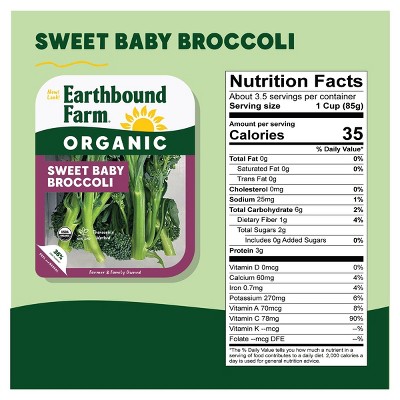 Earthbound Farm Organic Sweet Baby Broccoli - 10oz