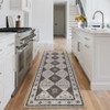 Machine Washable Rug 2x6 Vintage Floral Runner Rugs for Hallway Non Slip Traditional Carpet Runners Stain Resistant Thin Kitchen Mat for Bedroom - 2 of 4
