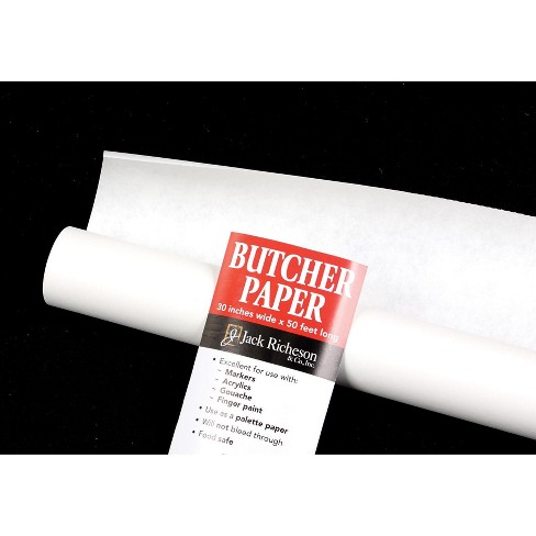 30 inches x 200 feet Unwaxed & Uncoated for Smoking & Resting Meat by Paper Pros White Butcher Paper Roll