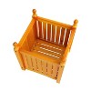 ORRD Teak Wood Outdoor Square Planter Box for Flowers, Herbs, or Vegetables – Garden, Porch, or Patio Plant Container - 4 of 4