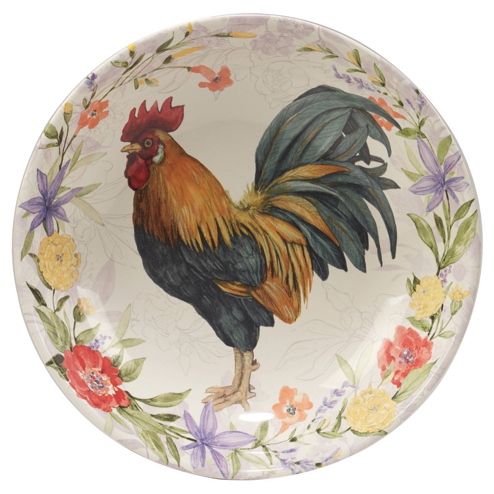 Photos - Serving Pieces Certified International Floral Rooster Serving/Pasta Bowl  