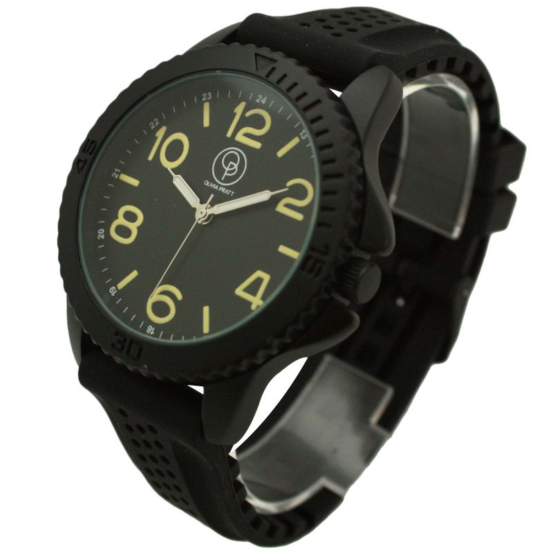 Olivia Pratt Silicone Solid Colors Sporty Everyday Men Watch, 4 of 5