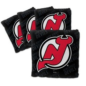 NHL New Jersey Devils 4pk Black Toss Game Set - 1 of 4