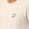 Dalix Ghost Embroidered Crewneck Long Sleeve Sweatshirt Fleece Men - 4 of 4