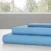 Hastings Home Sheet Set - Brushed Microfiber - Twin Size, 3 Pieces, Blue - 4 of 4