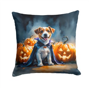 Tramull Halloween Throw Pillow, 14x14 Inch Machine Washable Indoor Outdoor Decorative Pet Pillow - 1 of 4