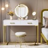 Tribesigns 39 Inches 2 Drawers Vanity Desk - 2 of 4