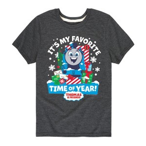 Boys' - Thomas & Friends - Christmas Favorite Time of Year Short Sleeve Graphic T-Shirt - 1 of 4