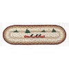 Earth Rugs Oval Stair Tread – Labs in Canoe Design, Rustic Braided Jute, Dog-Lover Cabin Decor, 27"x8.25" Oval Accent Mat - 2 of 3
