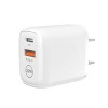 20W PD Dual Ports Travel Wall Charger Adapter Fast Charging with 4FT USB-C to Type-C Cable - 3 of 4
