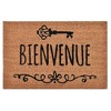 Evideco French Home Goods Sheltered Printed Front Door Mat Coir Coco Fibers Rug 24x16 - 2 of 4