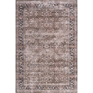 Nuloom Rania SplashGuard Medallion Machine Washable Area Rug - 1 of 4