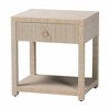 bali & pari Nata Bohemian Woven Natural Grasscloth 1-Drawer Nightstand - 2 of 4