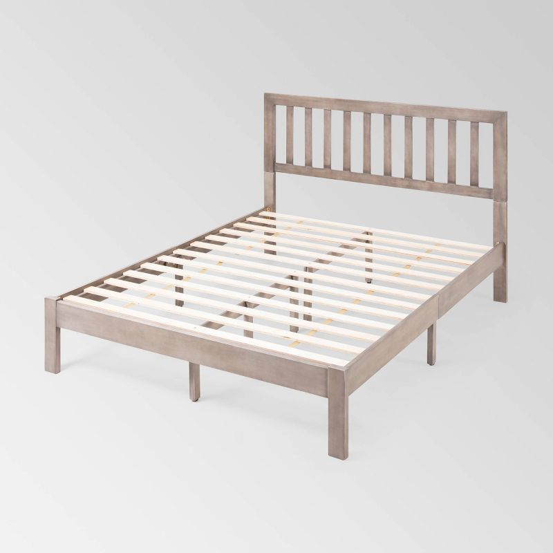 Queen Norgate Modern Farmhouse Platform Bed - Christopher Knight Home, 1 of 8