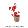 Unique Bargains Artificial Plants Golden Plum Blossom in Cloth Pot Plastic 4.72"x4.72"x11.42" 1 Pcs - 3 of 4