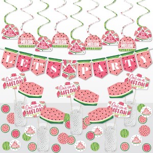 Big Dot of Happiness Sweet Watermelon - Fruit Party Supplies Decoration Kit - Decor Galore Party Pack - 51 Pieces - 1 of 4