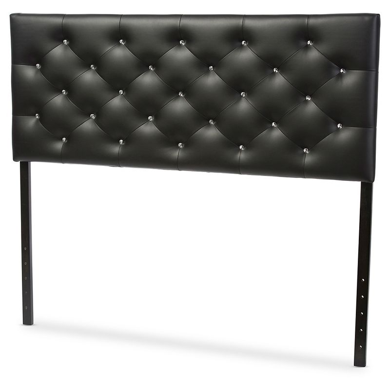 Viviana Modern And Contemporary Faux Leather Upholstered Button-Tufted Headboard - Baxton Studio, 1 of 6