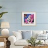 Stupell Industries Beach Chair Meetup in Pink Framed Print Under Glass - 3 of 4