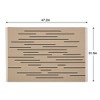 VECELO Front Door Mat Welcome Mat, Absorbent Muddy Kitchen Rugs, Non-Slip Rubber Backing Doormat - 3 of 4