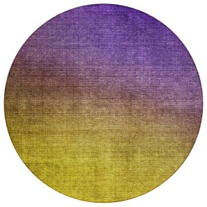 Purple Gold And Blue Ombre Washable Indoor Outdoor Area Rug - 1 of 4
