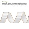 Unique Bargains Double Face Wide Satin Ribbon with Gold Edges for Wedding Bouquet - 3 of 4