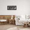Stupell Industries Vintage Howdy Sign Black Framed Floater Canvas Wall Art - 2 of 4