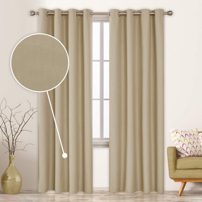 Deconovo Total Blackout Grommet Curtains, 2 Panels, OEKO-Certified