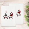 Linum Home Textiles Christmas GNOMES - Embroidered Luxury 100% Turkish Cotton Hand Towels (Set of 2) - 2 of 3