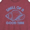 Women's - Instant Message - Seashell Graphic Racerback Tank - 2 of 4