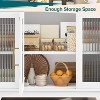 coucheta Sideboard Buffet Cabinet with Storage, 36" Farmhouse Buffet Cabinet with Glass Doors, Modern Kitchen Sideboard for Living Room, Dining Room - 4 of 4