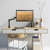 Mount-It! Premium Monitor Desk Mount Arm for Single Computer Screen | Heavy Duty Clamp and Grommet Base | VESA 75x75 and 100x100 (mm) Fits 24 - 32 in. - 3 of 4